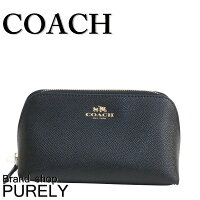 コーチ COACH ポーチ レディース 小物 クロスグレイン レザー コスメティック ケース F57857 IMBLK ブラック コーチ COACH レディース UUU