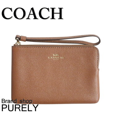 【48時間限定ポイント5倍】コーチ COACH 小物 セカンドバッグ・ポーチ レディース アウトレット レザー クロスグレーン コーナー ジップ リストレット F58032 IMSAD サドル コーチ COACH レディース UUU