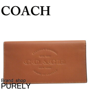 ★全品ポイント2倍★コーチ COACH 財布 長財布 メンズ アウトレット レザー ブレストポケット 二つ折り ウォレット F24653 SAD サドル コーチ COACH メンズ MMM