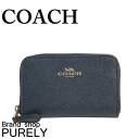 【24時間限定ポイント5倍】コーチ COACH 財布 レディースコインケース レディース アウトレット レザー ラグジュアリー スモール アラウンド F27569 IMMID ミッドナイト コーチ COACH レディース WWW