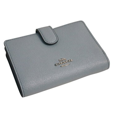 ★全品ポイント2倍★コーチ COACH 財布 折りたたみ財布 レディース アウトレット レザー ラグジュアリー グリッター 二つ折り F23237 SVPB ペールブルー コーチ COACH レディース WWW