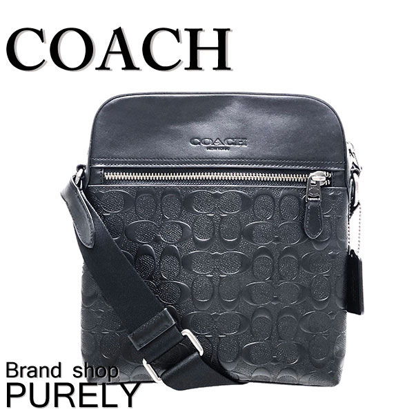 【全商品ポイント5倍】コーチ COACH バック ショルダーバッグ メンズ メンズ アウトレット PVCコーティング×レザー フライトバッグ ヒューストン F73338 QBBK ブラック コーチ COACH メンズ MMM