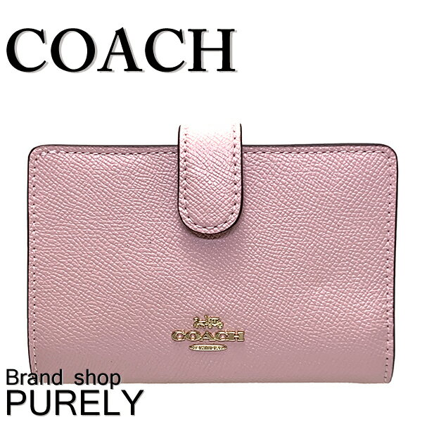 コーチ 財布（レディース） 【2024年4月度月間優良ショップ受賞】コーチ COACH 財布 折りたたみ財布 レディース アウトレット レザー ミディアム コーナー ジップ F11484 IMAOM ブロッサム コーチ COACH レディース WWW