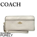 【2024年4月度月間優良ショップ受賞】コーチ COACH 財布 長財布 レディース アウトレット レザー アコーディオン ジップ ウォレット 6643 IMCHK チョーク コーチ COACH レディース WWW