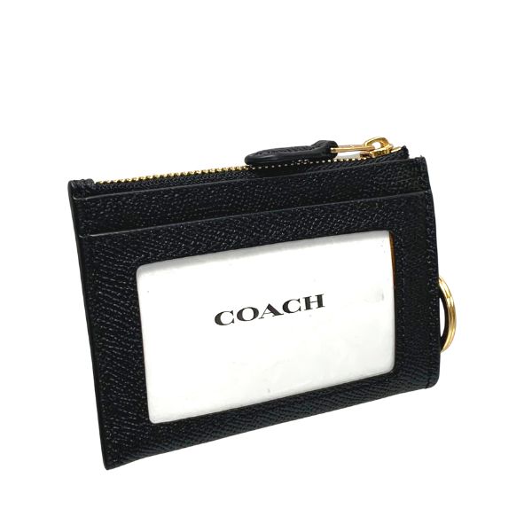 【全商品ポイント2倍 送料無料】コーチ COACH 小物 財布 コインケース カードケース レディース アウトレット PVCコーティングキャンバス×レザー 定期入れ IDケース F88250 IMBLK ブラック コーチ COACH レディース WWW