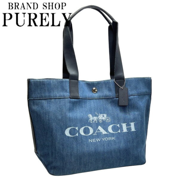 コーチ 革トートバッグ レディース 【2024年4月度月間優良ショップ受賞】コーチ COACH バッグ トートバッグ レディース アウトレット キャメロントート レザー F25902 SVDE デニム WWW