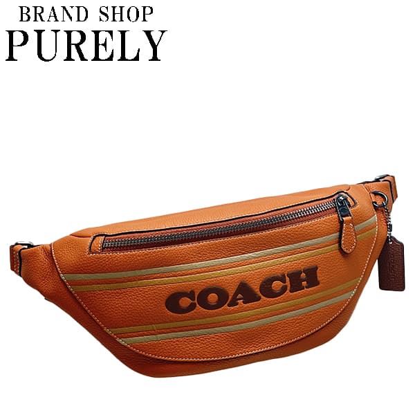 楽天BRANDSHOP PURELY【2024年4月度月間優良ショップ受賞】コーチ バッグ COACH ショルダーバッグ ワーレン ベルト バッグ コーチ ストライプ CH000 QBNP6 キャニオンマルチ MMM