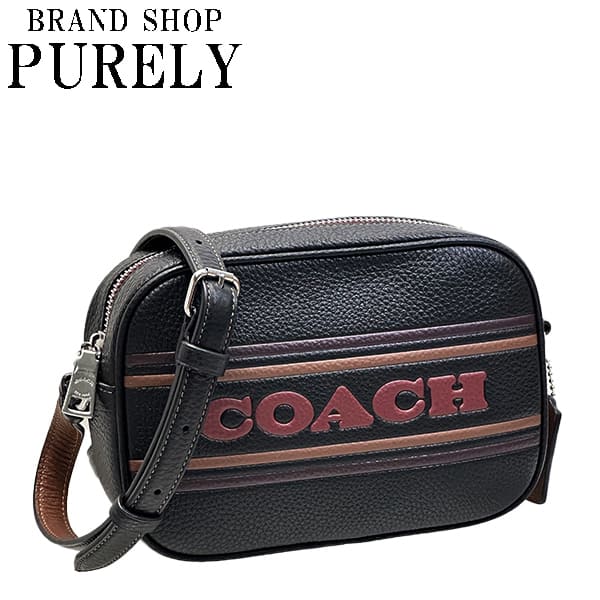 【2024年4月度月間優良ショップ受賞】コーチ COACH バッグ ショルダーバッグ ミニ ジェイミー カメラ バッグ・コーチ ストライプ レディース アウトレット レザー CH308 SBKSD ブラック/サドル WWW