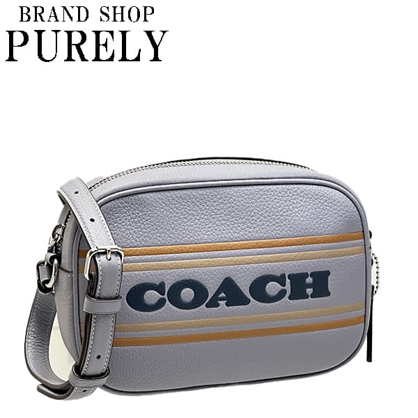 コーチ COACH バッグ ショルダーバッグ ミニ ジェイミー カメラ バッグ・コーチ ストライプ レディース アウトレット レザー CH308 SVW6H グレーミストマルチ WWW