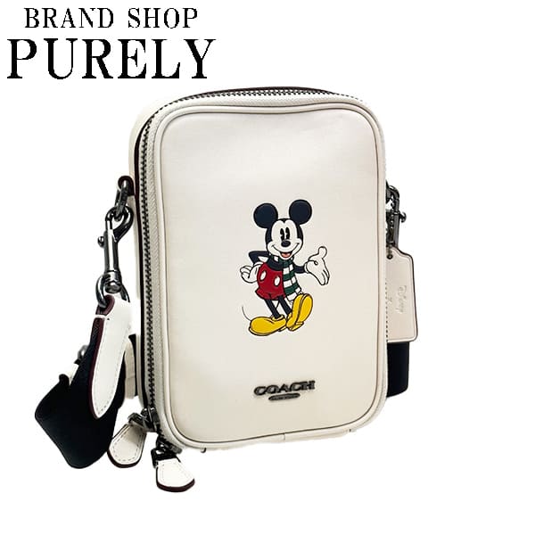 【2024年4月度月間優良ショップ受賞】コーチ COACH バッグ ショルダーバッグ メンズ アウトレット 【DISNEY X COACH】スタントン クロスボディ / ウィンター モチーフ CM028 QBCAH チョークマルチ MMM