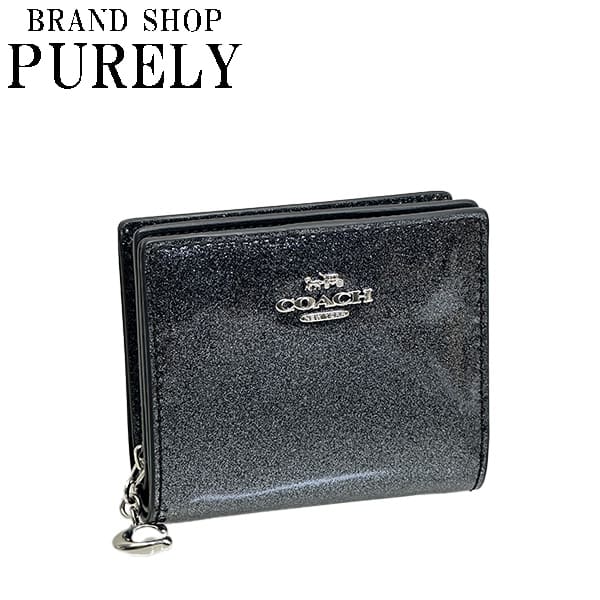 楽天BRANDSHOP PURELY【2024年4月度月間優良ショップ受賞】コーチ COACH 財布 二つ折り財布 レディース アウトレット スナップ ウォレット CP428 SVGM ガンメタル WWW