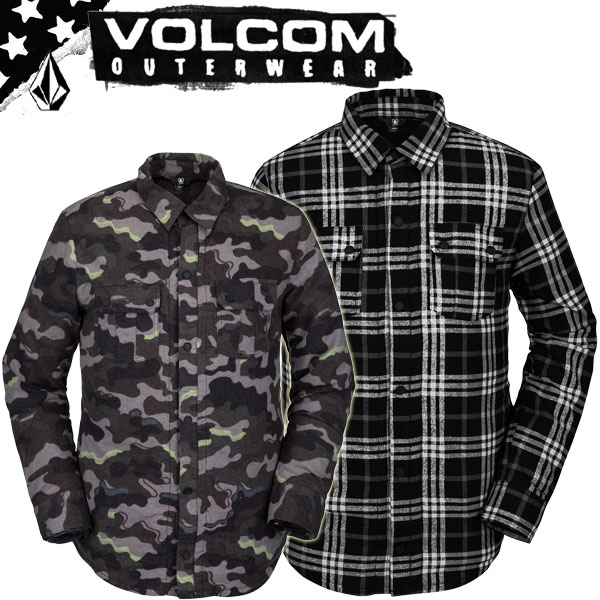 20-21 VOLCOM / ボルコム SHERPA FLANNEL JACKET メンズ レディース スノーウェア インナーウェアー セカンドレイヤー スノーボードアパレル