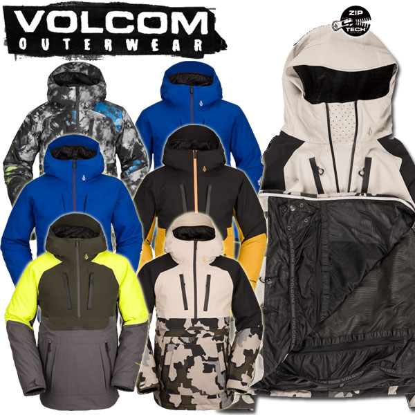 21-22 VOLCOM/ボルコム BRIGHTON pullover メンズ レディース 防水プルオーバージャケット スノーウェアー スノーボードウェア 2022 型落ち