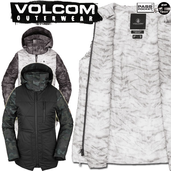 21-22 VOLCOM/ボルコム VAULT 4-IN-1 jacket レディース スノーウェアー ジャケット スノーボードウェア 2022