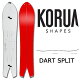 KORUA shapes / コルアシェイプス DART SPLIT ダート スプリット メンズ スノーボード パウダー カービング BC 板 2024 予約商品