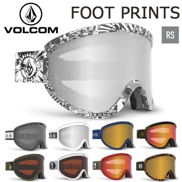 即出荷 22-23 VOLCOM/ボルコム FOOTPRINTS フットプリント レギュラーストラップ メンズ レディース ゴーグル ジャパンフィット スノーボード スノボー スキー 2023 型落ち