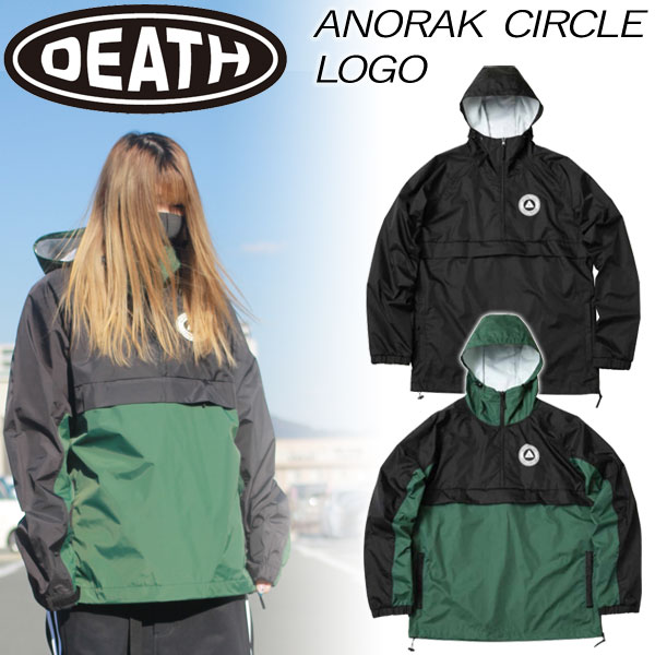 DEATH LABEL【ANORAK CIRCLE LOGO】 コメント 撥水・耐水10,000mmのシンプルなデザインで合わせやすいANORAKjacket。フード調節ができるドローコードやジップ付きのポケットがついている。立ち上げ時よりデザイン、アウトラインでも他にない自由で独創的なアイテムを作成し、商業的にとらわれない「自分たちが乗りたいと思う物」を形にしてきた。日本人が作る日本人が乗りやすいスノーボードを。デザイナーは他にない斬新でインパクトがあるデザインを施し、その他ゲストアーティストやコラボデザインでも圧倒的な存在感で楽しませてくれる。 ※こちらはジャケットのみの販売となり、上下セット販売ではございませんのでご注意ください。 ※掲載写真の色合いは、PCモニター環境や撮影時の光環境により実物と若干違う可能性もございますのでご了承ください。 サイズ感や生地感などご不明点ございましたらお気軽にお問い合わせください。 　 ▲本場USAにも進出したハードコア日本ブランド▲ 交換について ウエアのメンテナンス インソール＆ソックス 防寒・日焼け対策に！ メーカー希望小売価格はメーカーカタログに基づいて掲載しています。レビュー内容に関して：ブランド名DEATH LABEL ブランド名カナデスレーベル モデル名ANORAK CIRCLE LOGO モデル名カナアノラック サークル ロゴ 商品スノーボード メンズ レディース アノラック 年式2022-2023 対象メンズ レディース キーワードスノボウェアー スノーボードアパレル カラー展開ブラック/黒 グリーン/緑 ※モデルによっては装備してない機能もございます。