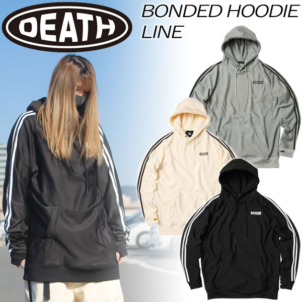 即出荷 22-23 DEATHLABEL/デスレーベル BONDED HOODIE LINE メンズ レディース フーディー スノーボード 2023 型落ち