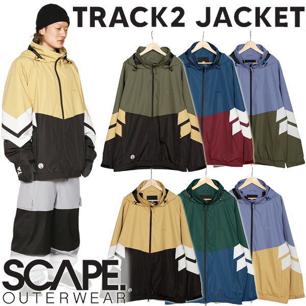 22-23 SCAPE/エスケープ TRACK2 jacket メンズ レディース 防水ジャケット スノーボードウェア スノーウェアー 2023 型落ち