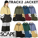 22-23 SCAPE/エスケープ TRACK2 jacket メンズ レディース 防水ジャケット スノーボードウェア スノーウェアー 2023