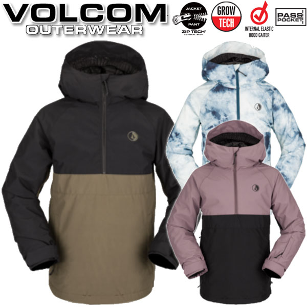 VOLCOM【SLUFF INS pullover】 コメント VOLCOMはブランドとして、商品としてのカッコよさはもちろん、マウンテンブランドにも引けを取らない機能の良さ、また製造するにあたり環境問題や労働問題など多くの改善努力を行い社会的に認められた横乗りでも数少ないブランドです。 ※こちらはジャケットのみの販売となり、上下セット販売ではございませんのでご注意ください。 ※掲載写真の色合いは、PCモニター環境や撮影時の光環境により実物と若干違う可能性もございますのでご了承ください。 サイズ感や生地感などご不明点ございましたらお気軽にお問い合わせください。 　 ▲全てが揃った3SブランドVOLCOMキッズウェアー▲ 交換について ウエアのメンテナンス インソール＆ソックス 防寒・日焼け対策に！ メーカー希望小売価格はメーカーカタログに基づいて掲載しています。レビュー内容に関して：2022/08/25 22-23モデルに変更。 21-22モデルよりデザイン変更。ブランド名VOLCOM ブランド名カナボルコム モデル名SLUFF INS pullover モデル名カナ 商品スノーボード ウエア ジャケット 年式2022-2023 対象キッズ ユース 子供 キーワードスノボウェアー 防水ジャケット カラー展開ブラック/黒 ブルー/青 カーキ ピンク ※モデルによっては装備してない機能もございます。