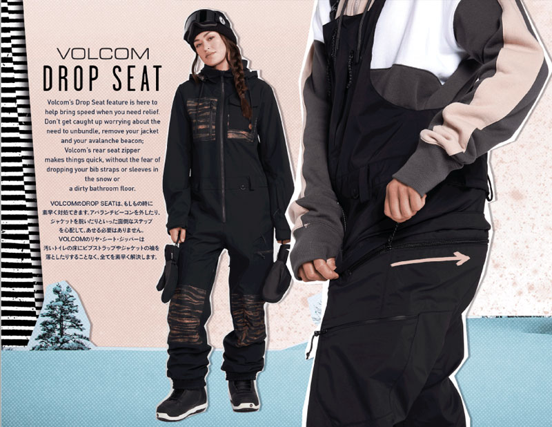 22-23 VOLCOM/ボルコム VS 3L STRETCH GORE-TEX BIB overall レディース 防水ゴアテックスビブパンツ スノーボードウェア スノーウェアー 2023 予約商品