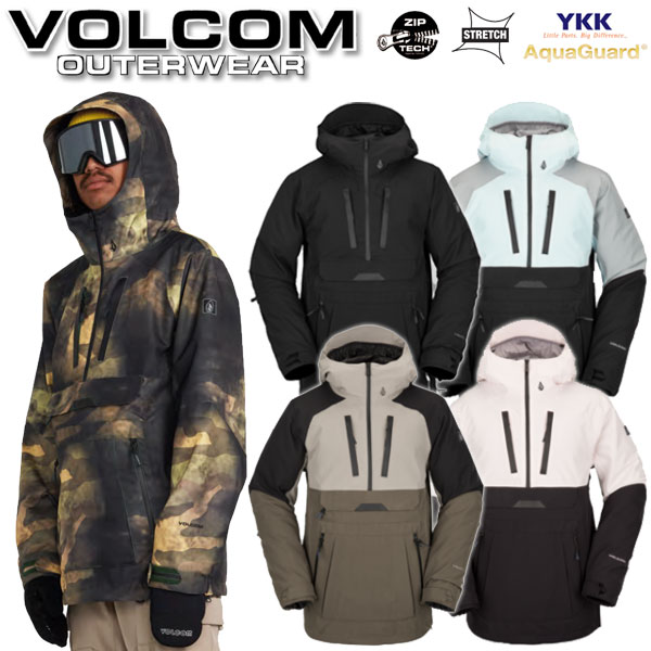 20-21 VOLCOM/ボルコム BRIGHTON pullover メンズ レディース スノーウェアー プルオーバージャケット スノーボードウェア 2021