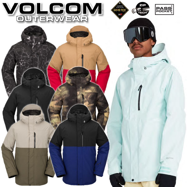 22-23 VOLCOM/ボルコム L GORE-TEX jacket メンズ レディース 防水ゴアテックスジャケット スノーボードウェア