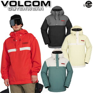 即出荷 22-23 VOLCOM/ボルコム LONGO pullover メンズ レディース 防水プルオーバー スノーボードウェア スノーウェアー 2023