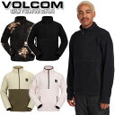 22-23 VOLCOM/ボルコム V-SCIENCE FLEECE PULLOVER 1/2 zip メンズ レディース セカンドレイヤー フリース スノーボードウェア 2023