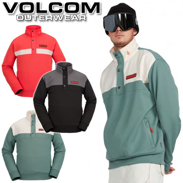 即出荷 22-23 VOLCOM/ボルコム SHE CREW fleece メンズ レディース セカンドレイヤー フリース スノーボードウェア 2023