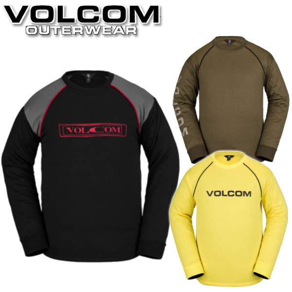 即出荷 22-23 VOLCOM/ボルコム WAFFLE BACKED CREW fleece メンズ レディース セカンドレイヤー フリース スノーボードウェア 2023 型落ち