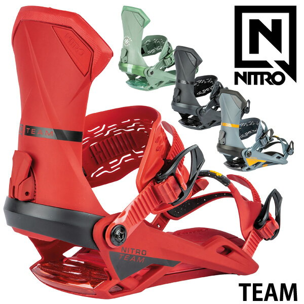 即出荷 23-24 NITRO/ナイトロ TEAM チーム メンズ レディース ビンディング バインディング スノーボード 2024 型落ち