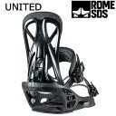 23-24 ROME SDS/ローム UNITED ユナイテッド メンズ レディース ビンディング バインディング スノーボード 2024 型落ち