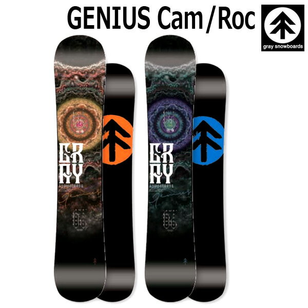 23-24 GRAY SNOWBOARDS/グレイ GENIUS CAMROC ジーニアス キャムロック メンズ レディース スノーボード ツインチップ ラントリ グラトリ 国産 板 2024 型落ち