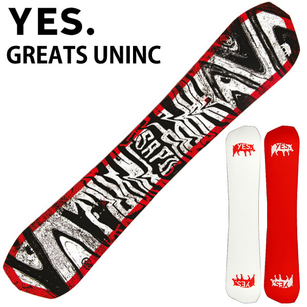 【楽天SSポイントUP】23-24 YES / イエス GREATS UNINC グレイス アンインク メンズ レディース スノーボード パーク カービング 板 2024 型落ち