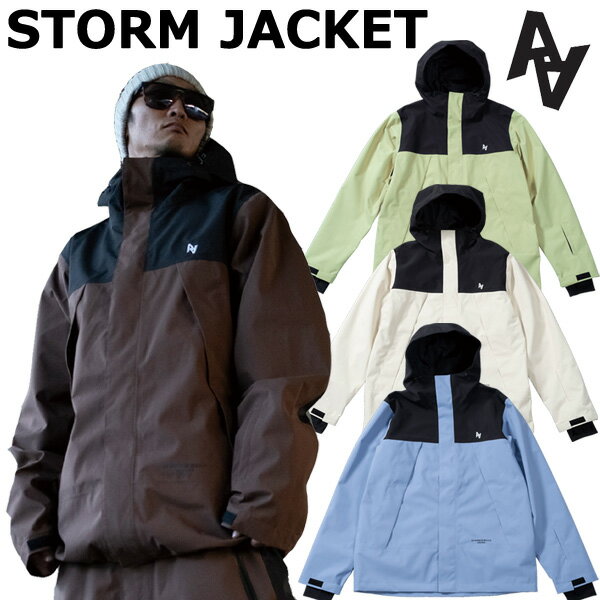 23-24 AA HARDWEAR/ダブルエー STORM JACKET ストームジャケット メンズ レディース 防水ジャケット スノーボードウェア スノーウェアー 2024