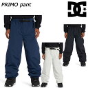 DC【PRIMO pants】 コメント DC Snowboarding は永遠に前へ進み続ける。最前線に立つ我々のワールドクラスのプロ達と共に絶え間なく精力的に進歩し高い次元へ発展させている。 始まりのその日から我々はチーム主導のプロダクト開発のプロセスに重きを置き、コミットすることで今まで生き残ってきました。何故なら？ ライダー達は全て解かっているからです。 我々のチームは絶えず学び、適合させ、彼らのスキルを磨き上げ、一致団結してスノーボーディングを未来へ推し進めるためプロダクトを極限状態でテストしている。彼らが最前線でこのスポーツを発展させている間、我々はシーンの裏側で同じレベルの進化をさせ、発展させている。発展を目指している。イノベーション、目的を持ったプロダクト開発。スノーボーディングをより良いものにする。 これが我々、DC Snowboarding の歩むべき道です。 ※こちらはパンツのみの販売となり、上下セット販売ではございませんのでご注意ください。 ※掲載写真の色合いは、PCモニター環境や撮影時の光環境により実物と若干違う可能性もございますのでご了承ください。 サイズ感や生地感などご不明点ございましたらお気軽にお問い合わせください。 　 ▲スケートライクな機能性に優れたスノージャケット▲ 交換について ウエアのメンテナンス インソール＆ソックス 防寒・日焼け対策に！ メーカー希望小売価格はメーカーカタログに基づいて掲載しています。レビュー内容に関して：ブランド名DC ブランド名カナディーシー モデル名PRIMO pants モデル名カナプリモパンツ 商品スノーボード メンズ レディース ウエア パンツ 年式2023-2024 対象メンズ レディース キーワードスノボウェアー 防水パンツ カラー展開ブラック/黒 ホワイト/白 ネイビー ※モデルによっては装備してない機能もございます。