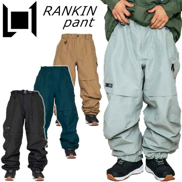 L1 PREMIUM GOODS【RANKIN pant】 コメント チームから着想を得たこの新しいバギー・フィットのパンツは、最大限の動きを可能にする。 未来の世代が好むフィットとスタイルで。サイドのフルジップは 暖かい日には通気性を提供し、毎日着用できる構造になっている。もしあなたが 20K/20Kの機能性を備えた、進歩的で耐久性のあるバギー・フィットを探しているのなら、新しいランキンは最適だ。 新しいランキンはあなたのためにある。 ※こちらはパンツのみの販売となり、上下セット販売ではございませんのでご注意ください。 ※掲載写真の色合いは、PCモニター環境や撮影時の光環境により実物と若干違う可能性もございますのでご了承ください。 サイズ感や生地感などご不明点ございましたらお気軽にお問い合わせください。 　 ▲枠にとらわれることなくスタイリッシュなアウターウェアを展開▲ 交換について ウエアのメンテナンス インソール＆ソックス 防寒・日焼け対策に！ メーカー希望小売価格はメーカーカタログに基づいて掲載しています。レビュー内容に関して：> ブランド名L1 PREMIUM GOODS ブランド名カナエルワン モデル名RANKIN pant モデル名カナランキンパンツ 商品スノーボード メンズ レディース ウエア パンツ 年式2023-2024 対象メンズ レディース キーワードスノボウェアー 防水パンツ カラー展開ブラック/黒 グリーン/緑 ブラウン/茶 ※モデルによっては装備してない機能もございます。