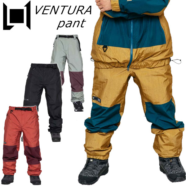 23-24 L1 PREMIUM GOODS/エルワン VENTURA PANT ベンチュラパンツ メンズ レディース 防水パンツ スノーボードウェア スノーウェアー 2024 型落ち