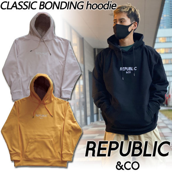 23-24 REPUBLIC CO/リパブリック CLASSIC BONDING hoodie メンズ レディース 撥水パーカー スノーボードウェア スノーウェアー 2024 型落ち