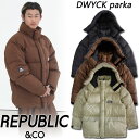 23-24 REPUBLIC &CO/リパブリック DWYCK parka メンズ レディース 防水ダウンジャケット スノーボードウェア スノーウェアー 202...