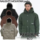 23-24 REPUBLIC CO/リパブリック NAUGHTY MOUNTAIN parka メンズ レディース 防水ジャケット スノーボードウェア スノーウェアー 2024