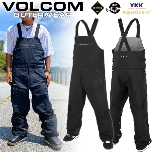 23-24 VOLCOM/ボルコム 3L GORE-TEX BIB overhauler メンズ レディース 防水ゴアテックスビブパンツ スノーボードウ…