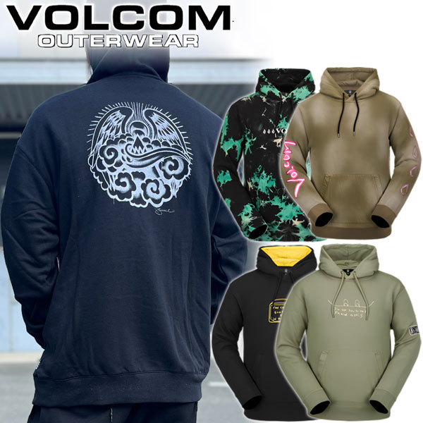 23-24 VOLCOM/ボルコム D.I. fleece メンズ レディース スノーボードアパレル セカンドレイヤー フーディ 2024