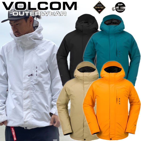 23-24 VOLCOM/ボルコム DUA GORE-TEX jacket メンズ レディース 防水ゴアテックスジャケット スノーボードウェア スノーウェアー 2024 型落ち