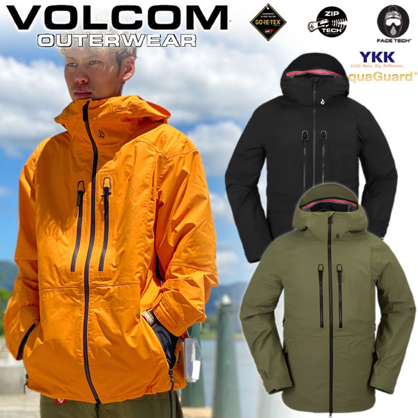 23-24 VOLCOM/ボルコム GUIDE GORE-TEX jacket メンズ レディース 防水ゴアテックスジャケット スノーボードウェア スノーウェアー 2024 型落ち