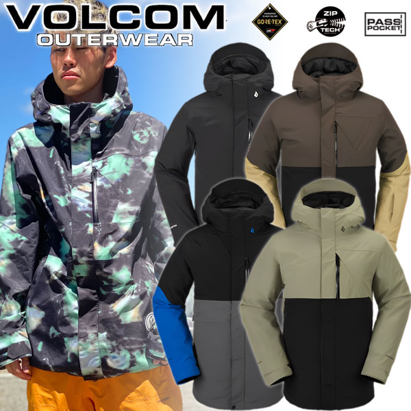 【楽天SS特別価格】23-24 VOLCOM/ボルコム L GORE-TEX jacket メンズ レディース 防水ゴアテックスジャケット スノーボードウェア スノ..