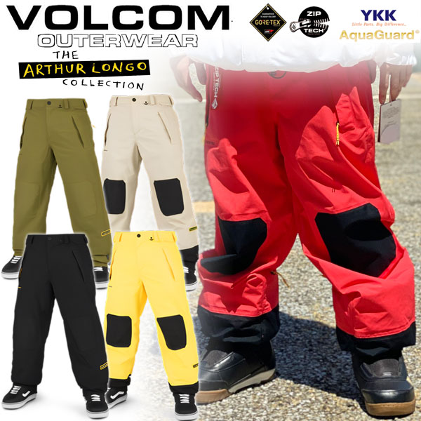 23-24 VOLCOM/ボルコム LONGO GORE-TEX pant メンズ レディース アーサー ロンゴ 防水ゴアテックスパンツ スノーボードウェア スノーウェアー 2024