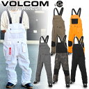 【VC10%OFFクーポン】23-24 VOLCOM/ボルコム ROAN BIB overall メンズ レディース 防水ビブパンツ スノーボードウェア スノーウェアー 2024 型落ち